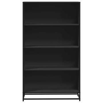 Bookcase Black 80.5x35x139 cm - Modern Engineered Wood Design