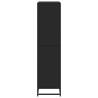 Bookcase Black 80.5x35x139 cm - Modern Engineered Wood Design