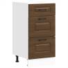 Kitchen Base Cabinet Kalmar Brown Oak - Durable Engineered Wood