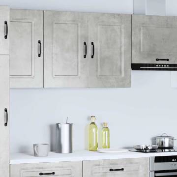 Kalmar Concrete Grey Kitchen Wall Cabinet | Ample Storage