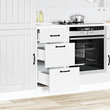 Lucca White Kitchen Base Cabinet - Ample Storage & Durable Design