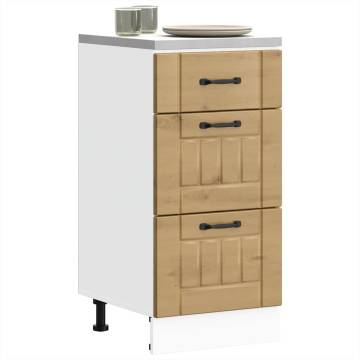 Kitchen Base Cabinet Lucca in Artisan Oak - Durable & Stylish