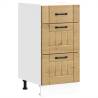 Kitchen Base Cabinet Lucca in Artisan Oak - Durable & Stylish