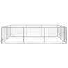 Outdoor Dog Kennel with Door - Galvanised Steel 3x4x1 m