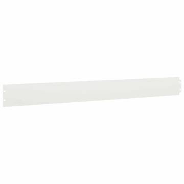 Lawn Edgings 10 pcs White 10x103 cm Cold-rolled Steel