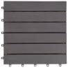 Decking Tiles 10 pcs Grey Wash | Premium Acacia Wood 30x30 cm