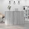 Reception Desk Grey Sonoma - Stylish & Functional | Hipomarket