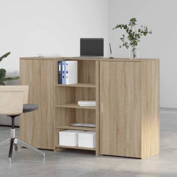 Reception Desk Sonoma Oak - Stylish & Versatile Office Solution