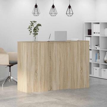 Reception Desk Sonoma Oak - Stylish & Versatile Office Solution