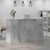 Concrete Grey Reception Desk - Stylish & Functional | HipoMarket