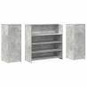 Concrete Grey Reception Desk - Stylish & Functional | HipoMarket