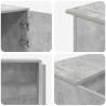 Concrete Grey Reception Desk - Stylish & Functional | HipoMarket