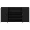 Black Oak Reception Desk - 200x50 cm | Durable & Stylish