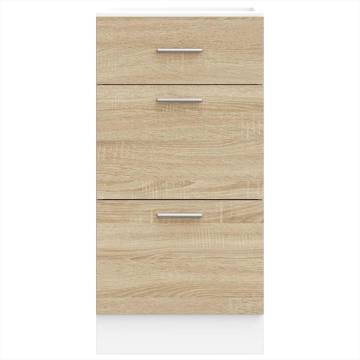 Sonoma Oak Bottom Cabinet - 40x46x81.5 cm | Durable & Stylish