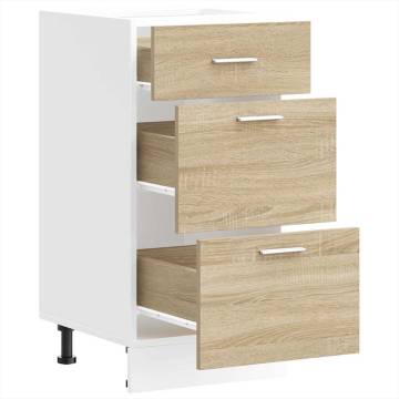 Sonoma Oak Bottom Cabinet - 40x46x81.5 cm | Durable & Stylish