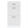 Bottom Cabinet White 40x46x81.5 cm - Durable & Space-Saving