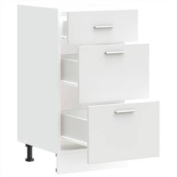 Bottom Cabinet White 40x46x81.5 cm - Durable & Space-Saving