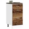  Bottom Cabinet Old Wood 40x46x81.5 cm Engineered Wood Colour old wood Quantity in Package 1 Model 1x bottom cabinet (3 drawers) 40 cm Number of 