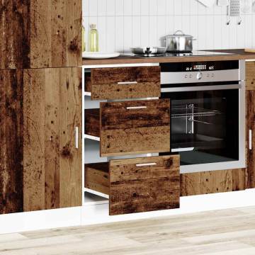 Bottom Cabinet Old Wood 40x46x81.5 cm | Durable Kitchen Storage