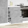 Kitchen Base Cabinet - Concrete Grey Engineered Wood | HipoMarket