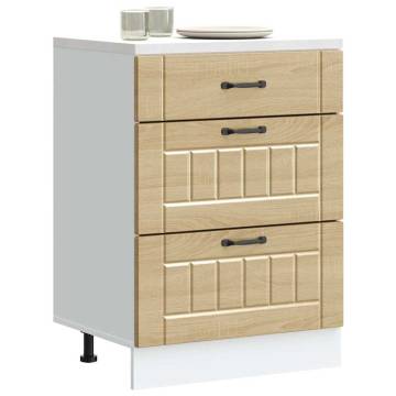 Kitchen Base Cabinet Lucca Sonoma Oak - Durable Storage Solution