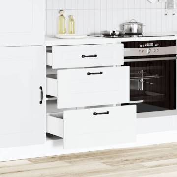 Kalmar White Kitchen Base Cabinet - Ample Storage & Durable