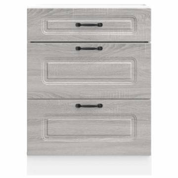 Kalmar Grey Sonoma Kitchen Base Cabinet - Ample Storage Solution