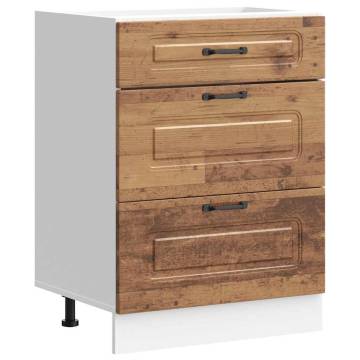 Kalmar Old Wood Kitchen Base Cabinet - Durable & Stylish