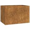 Rusty Planter 120x80x80 cm - Durable Weathering Steel