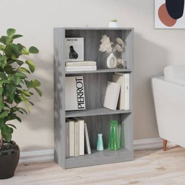 Book Cabinet Grey Sonoma - Stylish Storage Solution