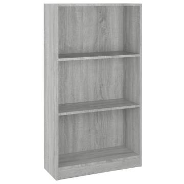 Book Cabinet Grey Sonoma - Stylish Storage Solution