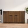 Sideboards 3 pcs Brown Oak Engineered Wood Colour brown oak Quantity in Package 3 