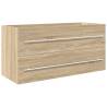 2 Piece Bathroom Furniture Set - Sonoma Oak Engineered Wood