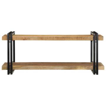 Wall Shelf 110x33x45 cm - Solid Rough Mango Wood | HipoMarket