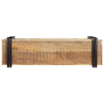 Wall Shelf 110x33x45 cm - Solid Rough Mango Wood | HipoMarket