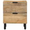 Stylish Brown Bedside Cabinet - Solid Mango Wood | HipoMarket