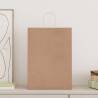 Brown Paper Bags with Handles - 50 pcs | Eco-Friendly Packaging