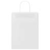 Paper Bags with Handles - 50 Pcs White 26x12x35 cm