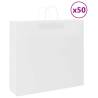  Paper Bags 50 pcs with Handles White 54x15x49 cm Colour white Size 54 x 15 x 49 cm Quantity in Package 50 