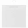 Paper Bags 50 pcs with Handles - White Kraft 54x15x49 cm