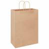 Paper Bags with Handles - 250 pcs Brown 32x17x44 cm