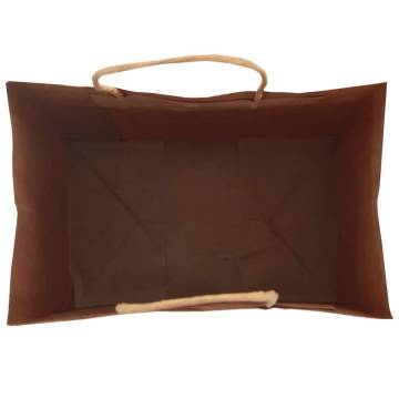 Buy Durable Black Paper Bags with Handles - 50 pcs | HipoMarket