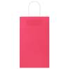 50 Pink Paper Bags with Handles - Sustainable & Versatile