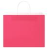 Pink Paper Bags with Handles - 50 pcs | Eco-Friendly Solution