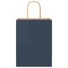 Paper Bags 250 pcs Blue 21x11x28 cm - Eco-Friendly & Durable