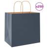  Paper Bags 250 pcs with Handles Blue 26x17x25 cm Colour blue Size 26 x 17 x 25 cm Quantity in Package 250 