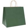 Eco-Friendly Green Paper Bags - 250 pcs with Handles