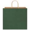 Eco-Friendly Green Paper Bags - 250 pcs with Handles