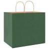 Eco-Friendly Green Paper Bags - 250 pcs with Handles