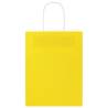 50 Yellow Paper Bags with Handles - Eco-Friendly & Durable